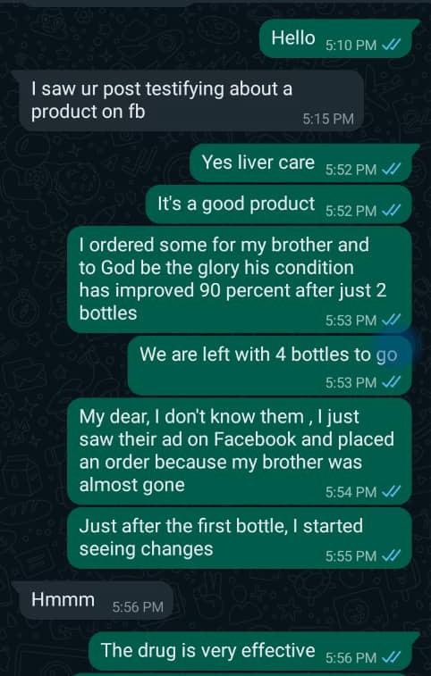 Client testimonial screenshot