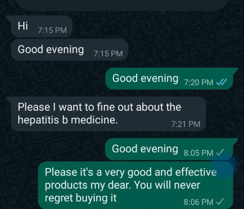 Client testimonial screenshot