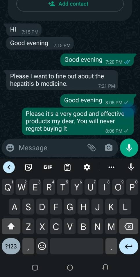 Client testimonial screenshot