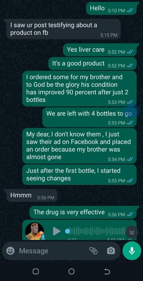 Client testimonial screenshot